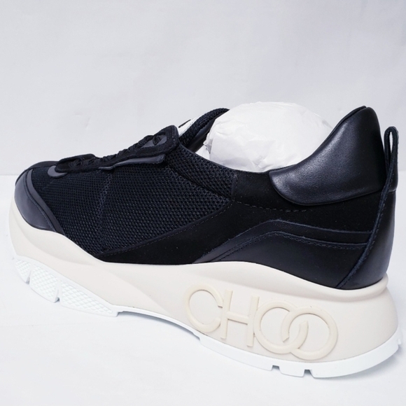 Jimmy Choo Men's Black Raine Sneakers EU 43 US Mens 10-10.5 (NIB) - Picture 9 of 12